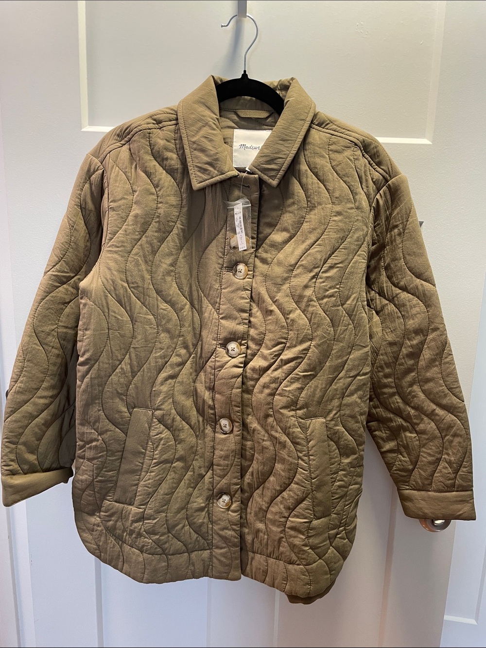 Madewell Quilted Puffer Shirt Jacket NWT Size XS